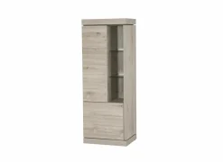 Kast Etna 66x183x50cm - decor - millenium eik & lichtgrijs