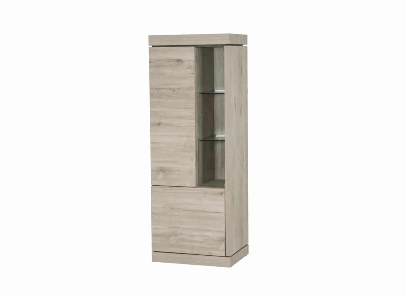 Kast Etna 66x183x50cm - decor - millenium eik & lichtgrijs
