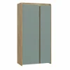 Kast Hoa 105x53x205 - decor - mauvella eik & groen
