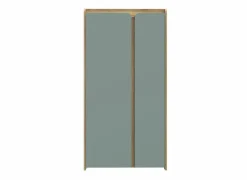 Kast Hoa 105x53x205 - decor - mauvella eik & groen