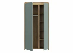 Kast Hoa 105x53x205 - decor - mauvella eik & groen