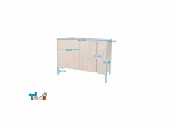 Kast Lupo 100x40x70cm