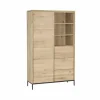 Kast Nomade 120x45x200cm - eik massief & fineer & decor - naturel