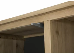 Kast Nomade 120x45x200cm - eik massief & fineer & decor - naturel