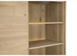 Kast Nomade 120x45x200cm - eik massief & fineer & decor - naturel