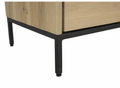 Kast Nomade 120x45x200cm - eik massief & fineer & decor - naturel