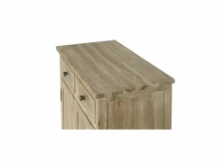 Kast Novecento 80x40x91cm - gerecycleerd den massief - naturel