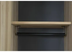 Kastaccessoires Holmes roede en plank MDF en eik fineer naturel