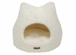 Kattenmand Curl Plush 45x45x42cm - polyester - wit
