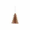 Kerstboom papier H15cm beige
