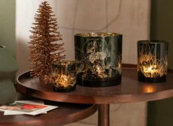 Kerstboom Ø20x48cm - hout - bruin