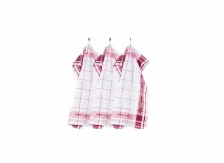 Keukenhanddoek Pharao 70x50cm rood set van 3