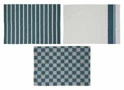Keukenhanddoek Stoff 70x50cm - katoen - groen set van 3