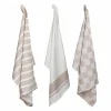 Keukenhanddoek Stoff 70x50cm - katoen - zand set van 3