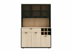 Keukenkast Mantek 120cm - decor - riva eik & zwart