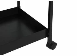 Keukentrolley Avosani 33,7x33,7x77cm - metaal - zwart