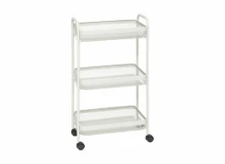 Keukentrolley Mayaj 46,5x26,5x79,6cm - staal - beige