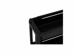 Keukentrolley uitrekbaar 37,5x15x78,5cm - kunststof - zwart