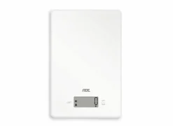 Keukenweegschaal Julia 23x15cm - kunststof & glas - wit