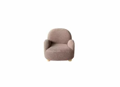 Kinderfauteuil Alps bouclé stof grijs