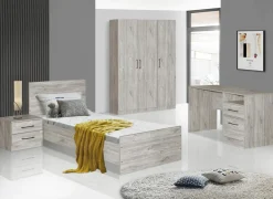 Kinderkamer Elmo met bed 90x200cm - kleerkast 120cm en 1 nachtkastje