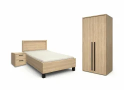 Kinderkamer Tessa met bed 90x200cm - kleerkast 102cm en 1 nachtkastje