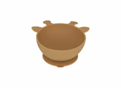 Kinderservies Giraffe 4-delig - silicone - oker