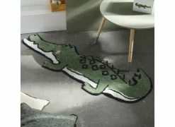 Kindertapijt TODAY Croco 130x46cm - katoen - groen