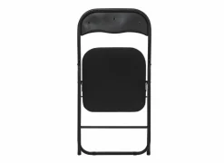 Klapstoel ZH43cm - metaal & PVC - zwart