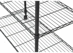 Kledingrek Squall 90x45x180cm - staal - zwart