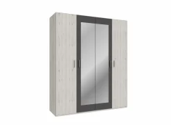 Kleerkast Adria 178cm - decor - zandeik & wolframgrijs