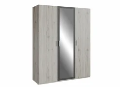 Kleerkast Adria 166cm - decor - zandeik & wolframgrijs