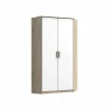 Kleerkast Cariba 120cm - decor - sanremo & wit
