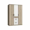 Kleerkast Cariba 135cm - decor - sanremo & wit