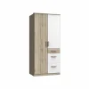 Kleerkast Cariba 91cm - decor - sanremo & wit