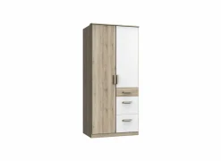 Kleerkast Cariba 91cm - decor - sanremo & wit