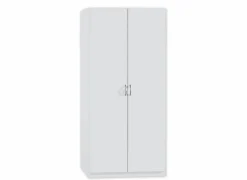 Kleerkast 91cm - decor - wit