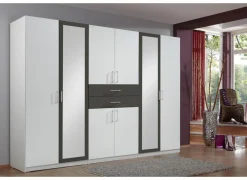Kleerkast Diver 270cm - decor - wit/grafiet