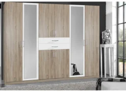 Kleerkast Diver 270cm - decor - sonoma eik & wit