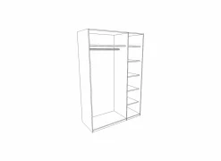 Kleerkast Fire 191,6cm - lamulux - mango