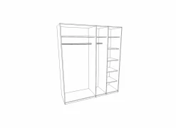 Kleerkast Fire 251,6cm - lamulux - mango