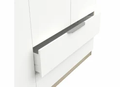 Kleerkast Ghost 157cm - decor - kronberg eik & wit