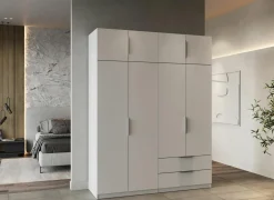 Kleerkast Ghost 157cm - decor - wit