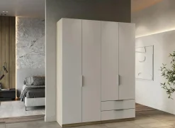 Kleerkast Ghost 157cm - decor - kronberg eik & wit