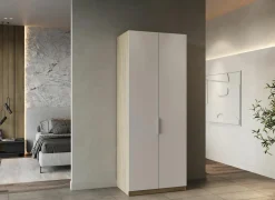 Kleerkast Ghost 79cm - decor - kronberg eik & wit