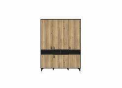 Kleerkast Lya 153cm - decor - cabezone oak & mauvella oak