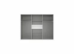 Kleerkast Moldau 270cm - decor - wit