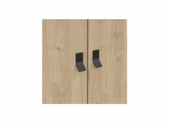 Kleerkast Ry 151cm - decor - bruin & zwart