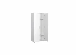 Kleerkast Sydney 80cm - melamine - wit