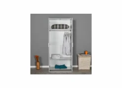 Kleerkast Sydney 80cm - melamine - wit